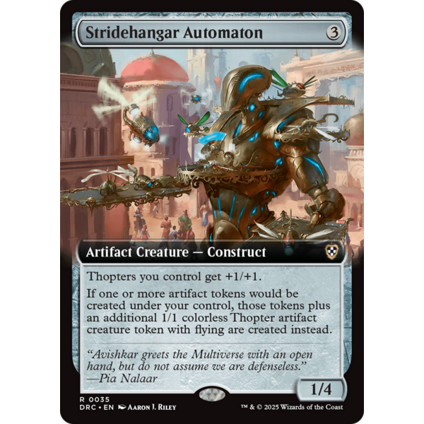 Magic: The Gathering Stridehangar Automaton (Extended Art) (035) Lightly Played