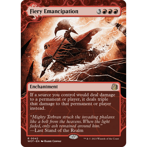 Magic: The Gathering Fiery Emancipation (042) Lightly Played