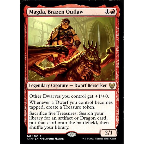 Magic: The Gathering Magda, Brazen Outlaw (142) Lightly Played