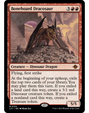 Magic: The Gathering Bonehoard Dracosaur (134) Lightly Played