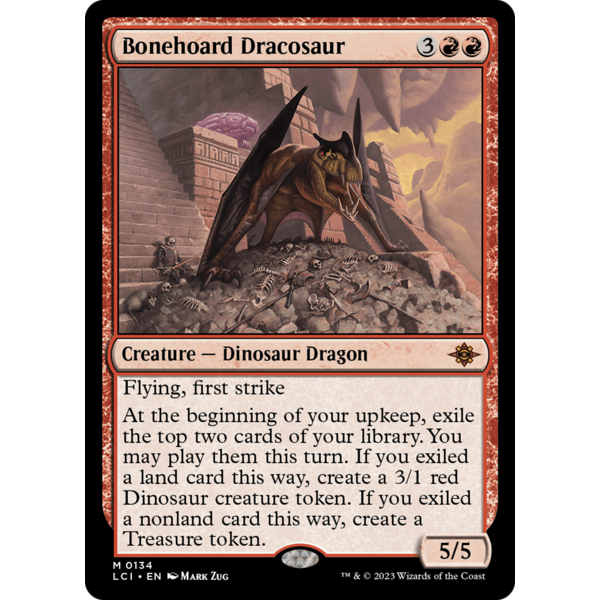 Magic: The Gathering Bonehoard Dracosaur (134) Lightly Played