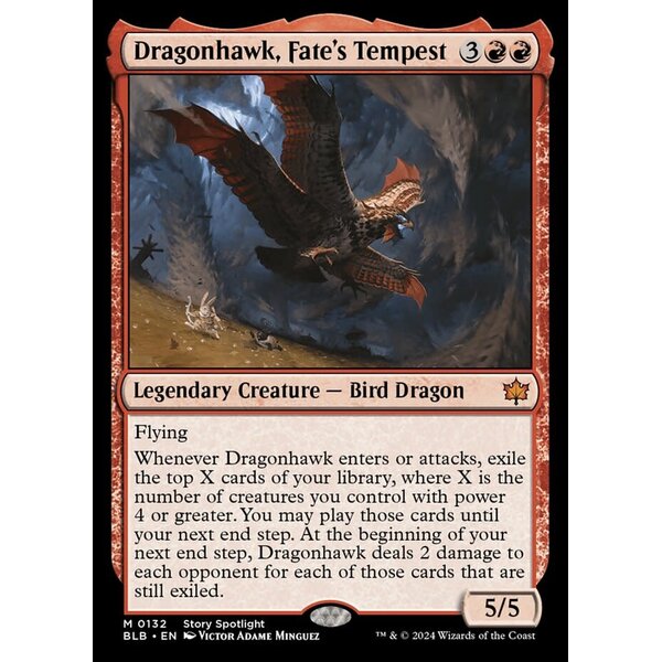 Magic: The Gathering Dragonhawk, Fate's Tempest (132) Lightly Played