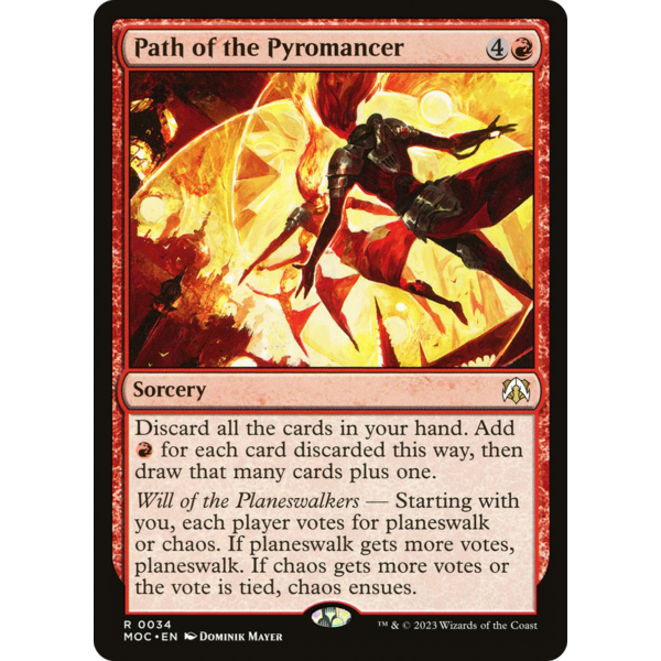 Magic: The Gathering Path of the Pyromancer (034) Lightly Played