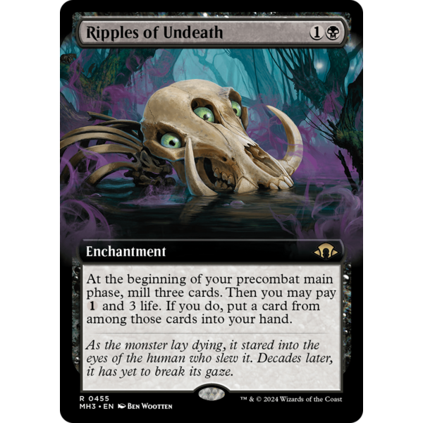 Magic: The Gathering Ripples of Undeath (Extended Art) (455) Lightly Played Foil