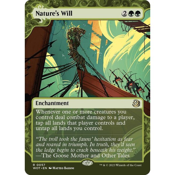 Magic: The Gathering Nature's Will (057) Lightly Played Foil