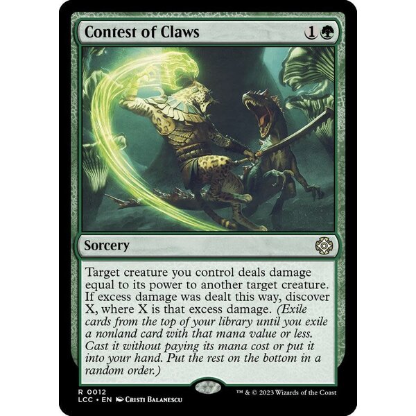 Magic: The Gathering Contest of Claws (012) Lightly Played