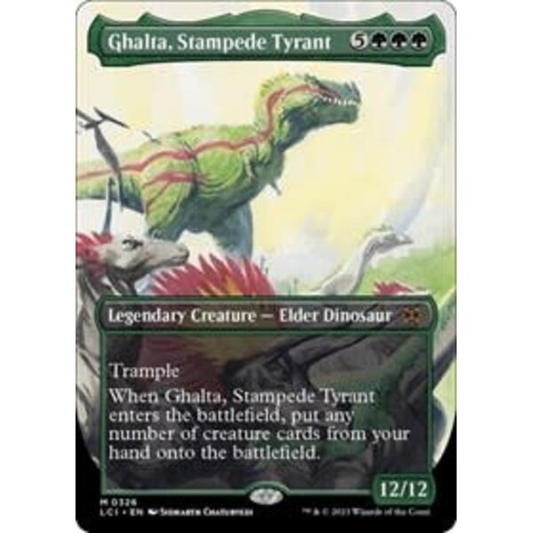 Magic: The Gathering Ghalta, Stampede Tyrant (Borderless) (326) Lightly Played