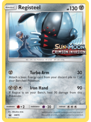 Pokemon Registeel (Prerelease) (SM75) Lightly Played Holofoil