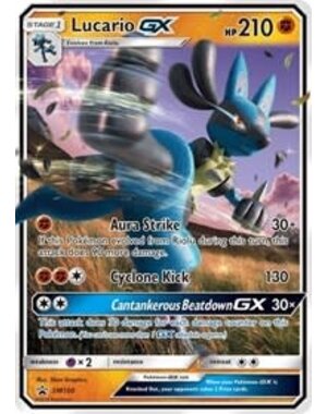 Pokemon Lucario GX (SM100) Lightly Played Foil