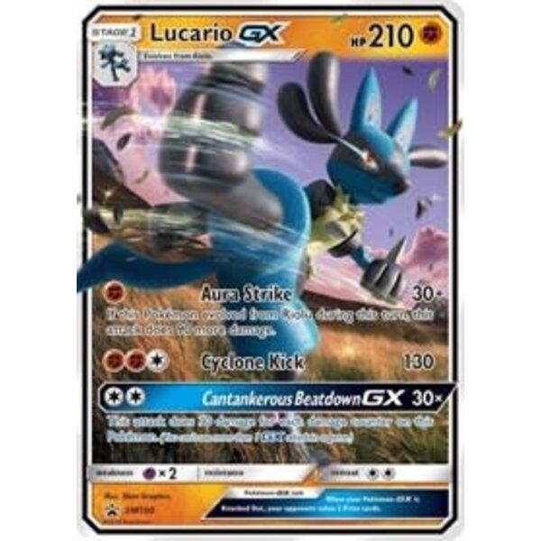 Pokemon Lucario GX (SM100) Lightly Played Foil
