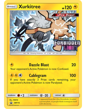 Pokemon Xurkitree (Prerelease) (SM116) Lightly Played Holofoil