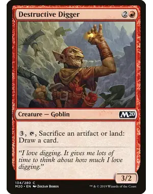 Magic: The Gathering Destructive Digger (134) Near Mint