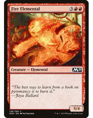 Magic: The Gathering Fire Elemental (138) Near Mint