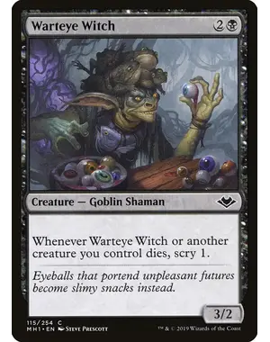 Magic: The Gathering Warteye Witch (115) Near Mint