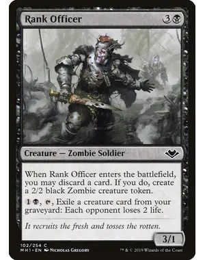 Magic: The Gathering Rank Officer (102) Near Mint