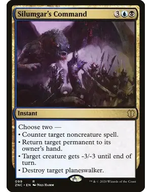 Magic: The Gathering Silumgar's Command (99) Near Mint
