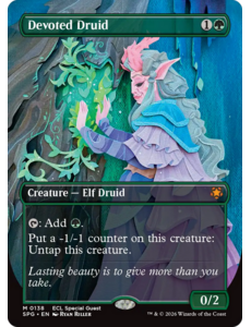 Magic: The Gathering Devoted Druid (138) Lightly Played