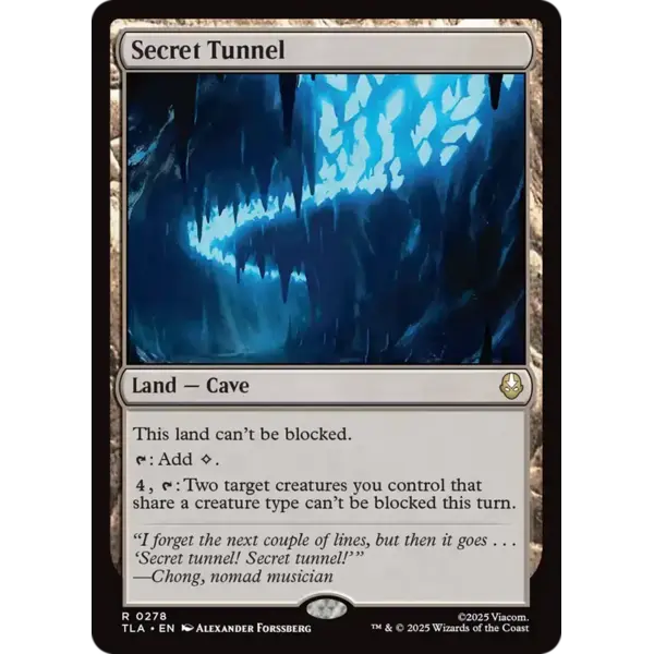 Magic: The Gathering Secret Tunnel (278) Lightly Played Foil