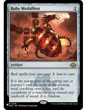 Magic: The Gathering Ruby Medallion (LIST) (295) Lightly Played