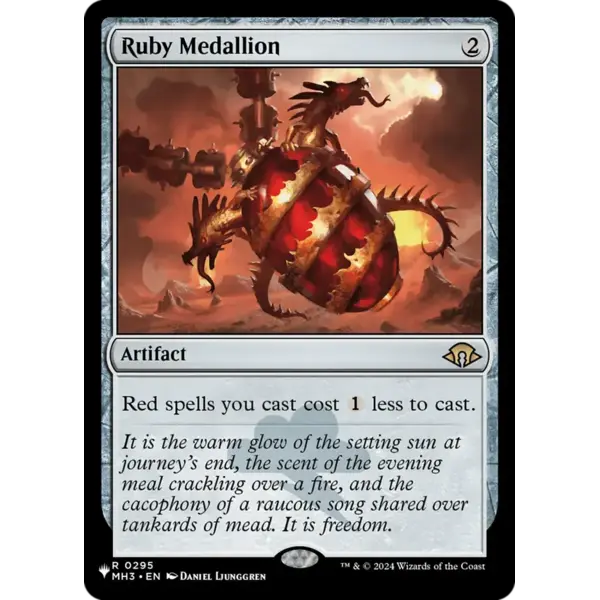 Magic: The Gathering Ruby Medallion (LIST) (295) Lightly Played