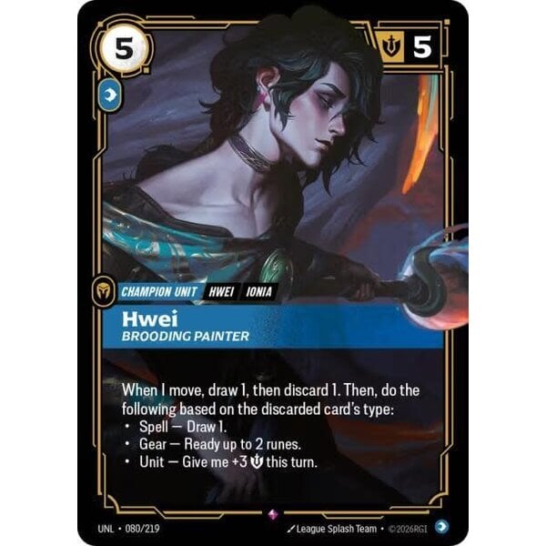 UVS Games Hwei, Brooding Painter (080) Near Mint Foil
