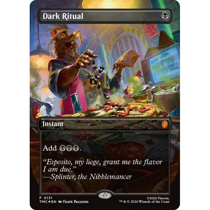 Magic: The Gathering Dark Ritual (Borderless) (131) Lightly Played Foil
