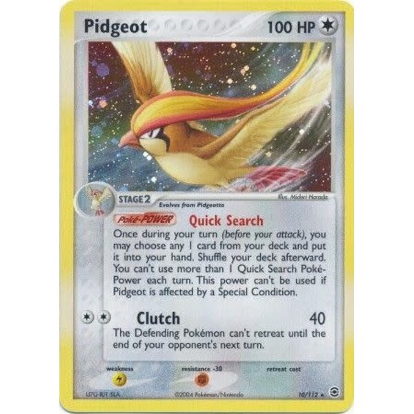 Pokemon Pidgeot (010) Moderately Played Holofoil