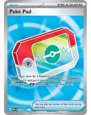Pokemon Poke Pad (113) Lightly Played Holofoil