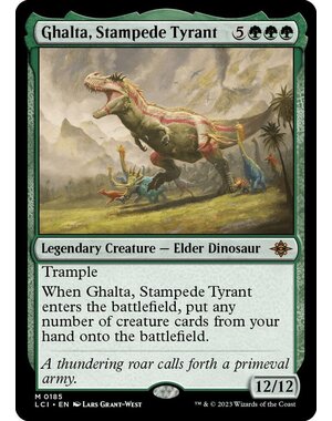 Magic: The Gathering Ghalta, Stampede Tyrant (185) Near Mint Foil