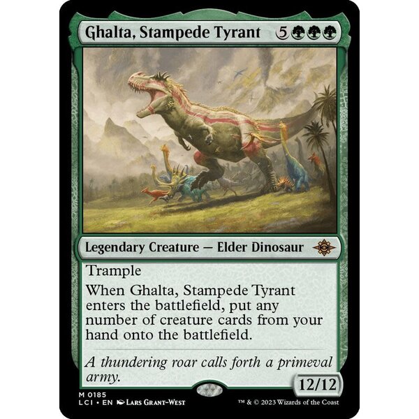 Magic: The Gathering Ghalta, Stampede Tyrant (185) Near Mint Foil