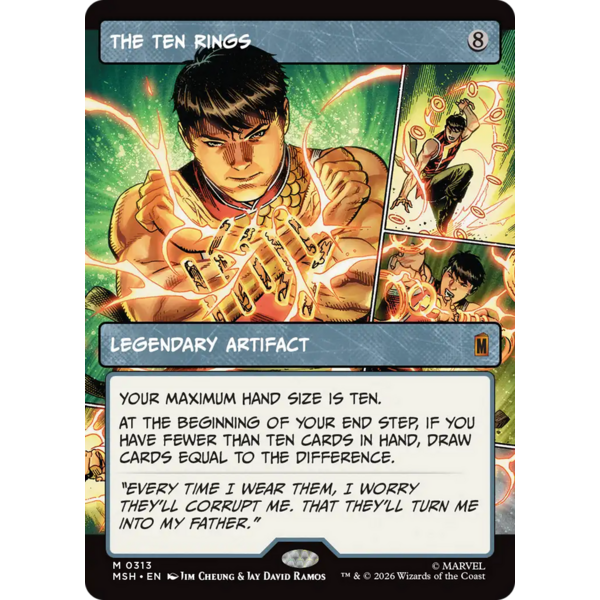 Magic: The Gathering The Ten Rings (Borderless) (313) Lightly Played Foil