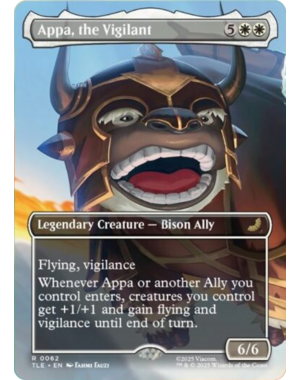 Magic: The Gathering Appa, the Vigilant (Borderless) (062) Lightly Played Foil
