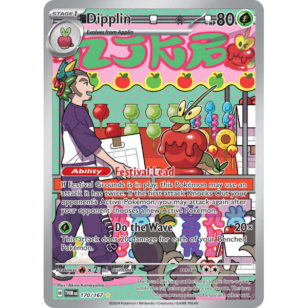Pokemon Dipplin (170) Lightly Played Holofoil
