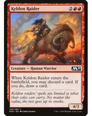 Magic: The Gathering Keldon Raider (146) Near Mint