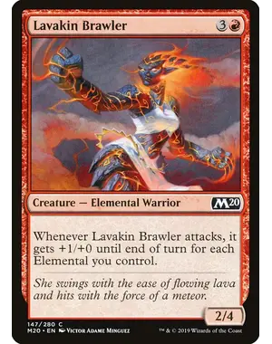 Magic: The Gathering Lavakin Brawler (147) Near Mint