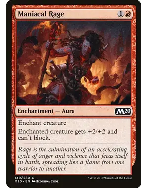 Magic: The Gathering Maniacal Rage (149) Near Mint