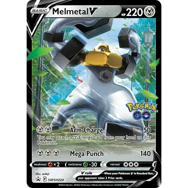 Pokemon Melmetal V (SWSH224) Lightly Played Holofoil