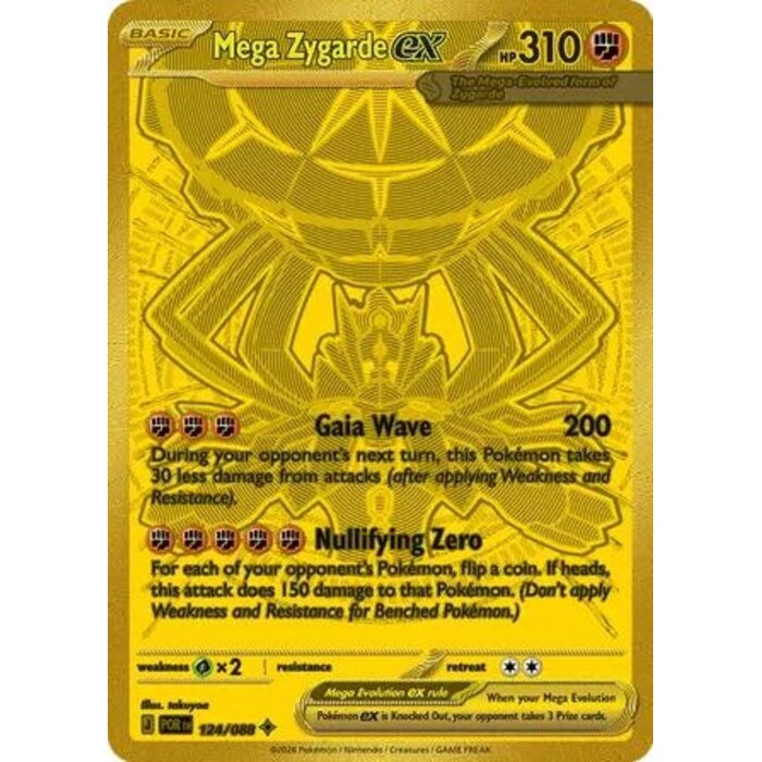 Pokemon Mega Zygarde ex (124) Near Mint Holofoil