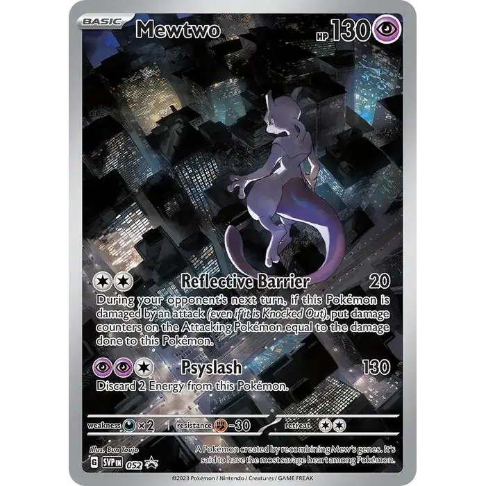 Pokemon Mewtwo (052) Lightly Played Holofoil