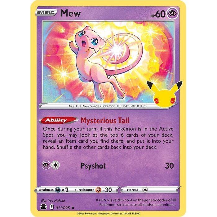 Pokemon Mew (011) Lightly Played Holofoil