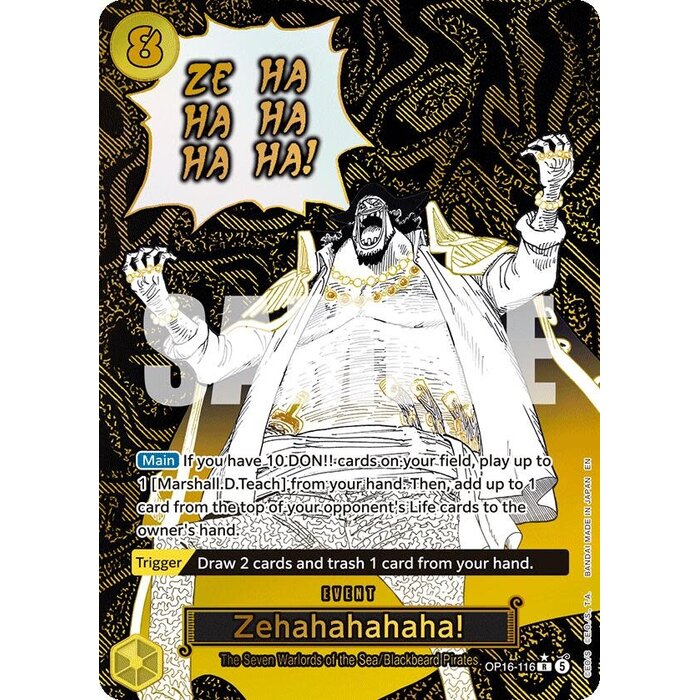 Bandai Zehahahahaha! (Alternate Art) (OP16-116)