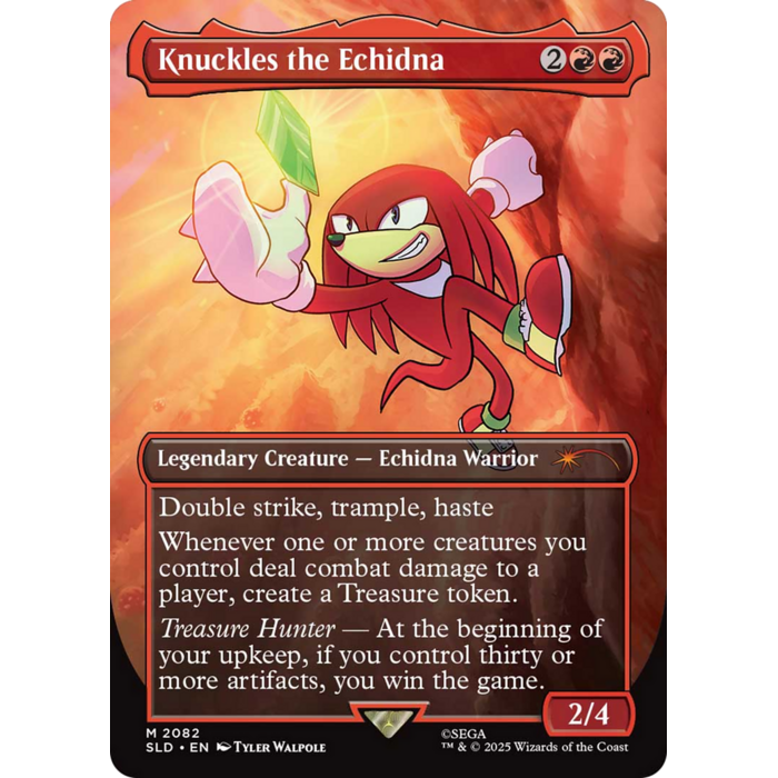 Magic: The Gathering Knuckles the Echidna (Rainbow Foil) (2082) Near Mint Foil