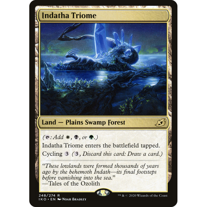 Magic: The Gathering Indatha Triome (248) Lightly Played Foil