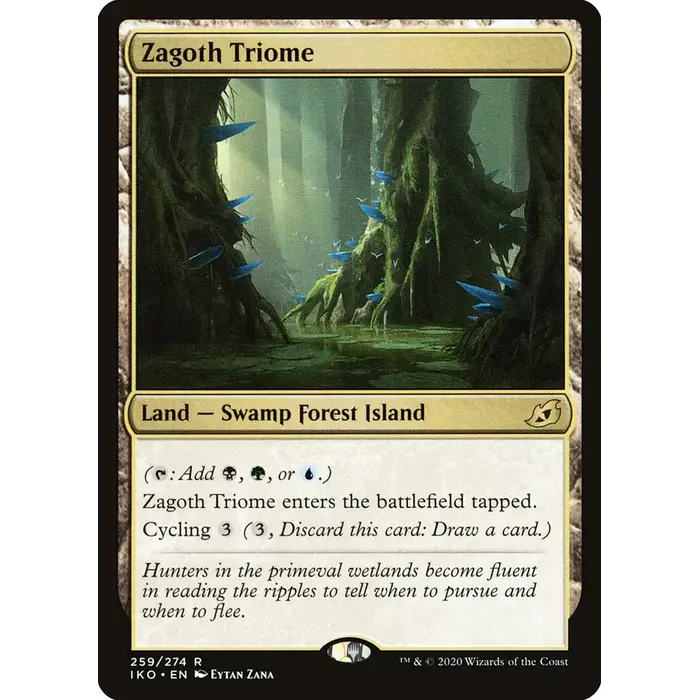 Magic: The Gathering Zagoth Triome (259) Lightly Played Foil