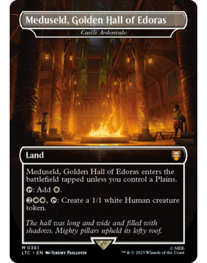 Magic: The Gathering Meduseld, Golden Hall of Edoras - Castle Ardenvale (Borderless) (361) Lightly Played Foil