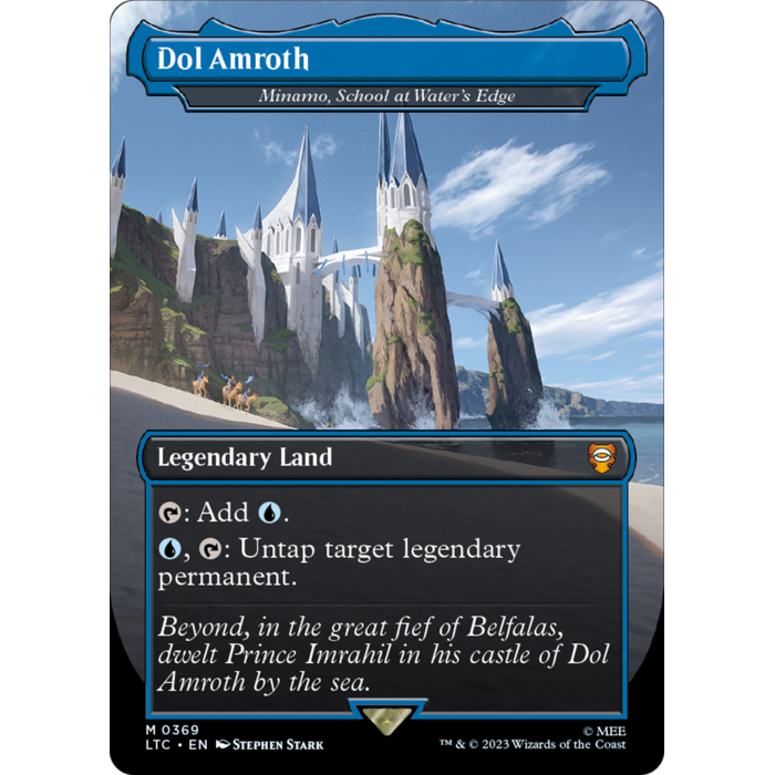 Magic: The Gathering Dol Amroth - Minamo, School at Water's Edge (Borderless) (369) Lightly Played Foil