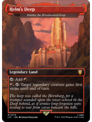 Magic: The Gathering Helm's Deep - Shinka, the Bloodsoaked Keep (Borderless) (374) Lightly Played Foil