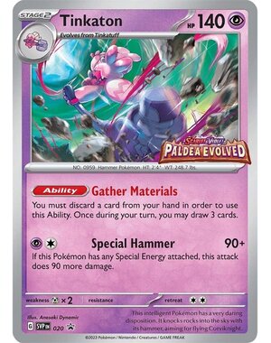 Pokemon Tinkaton (Prerelease) (020) Near Mint Holofoil