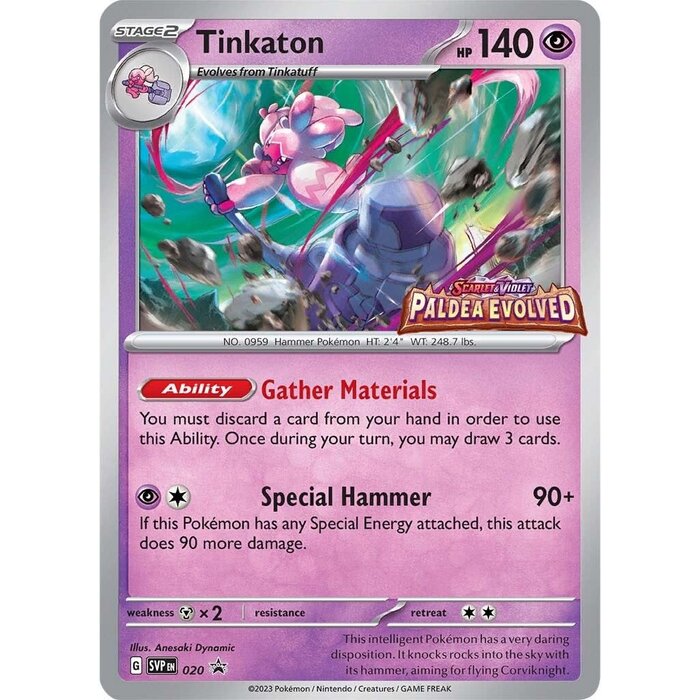 Pokemon Tinkaton (Prerelease) (020) Near Mint Holofoil
