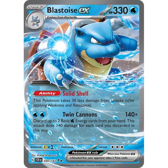 Pokemon Blastoise ex (030) Lightly Played Holofoil